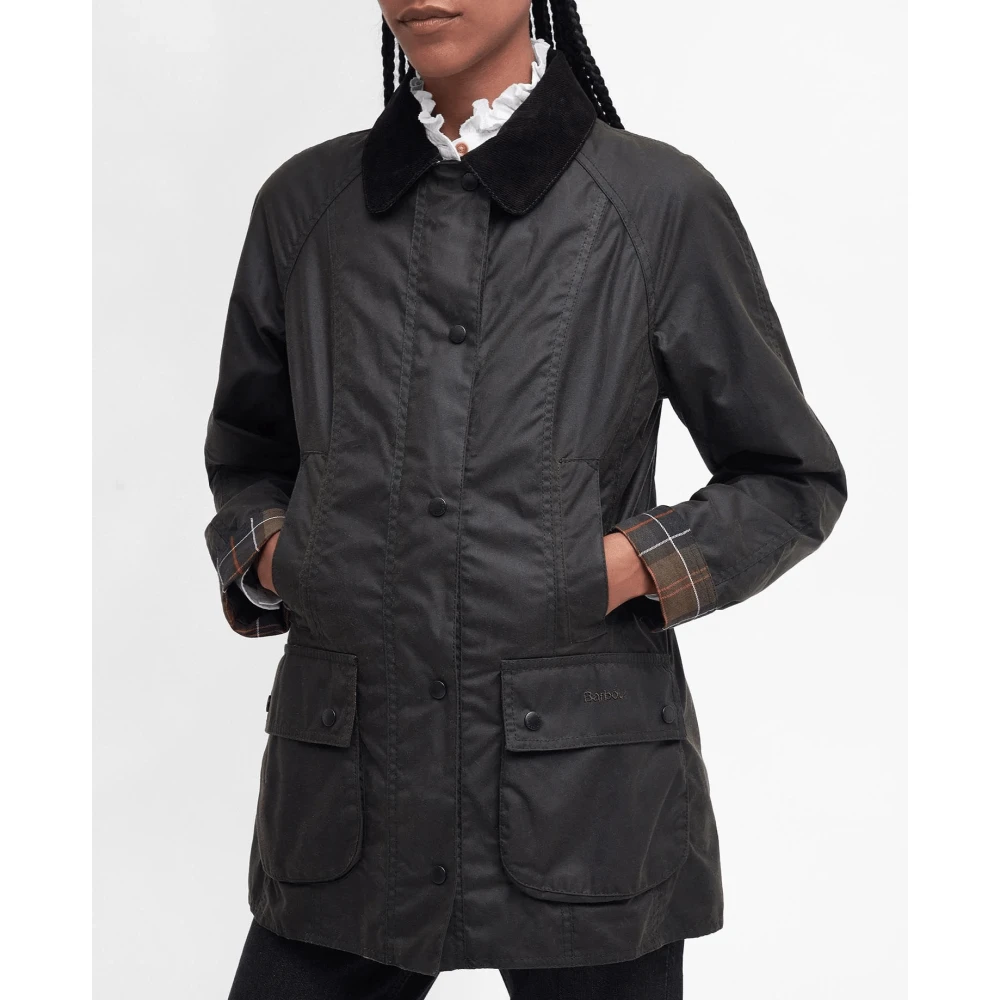 Barbour Klassieke Beadnell Wax Jas Green Dames