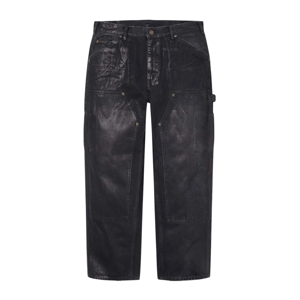 Supreme Limited Edition Foil Double Knee Painter Pant Black Heren