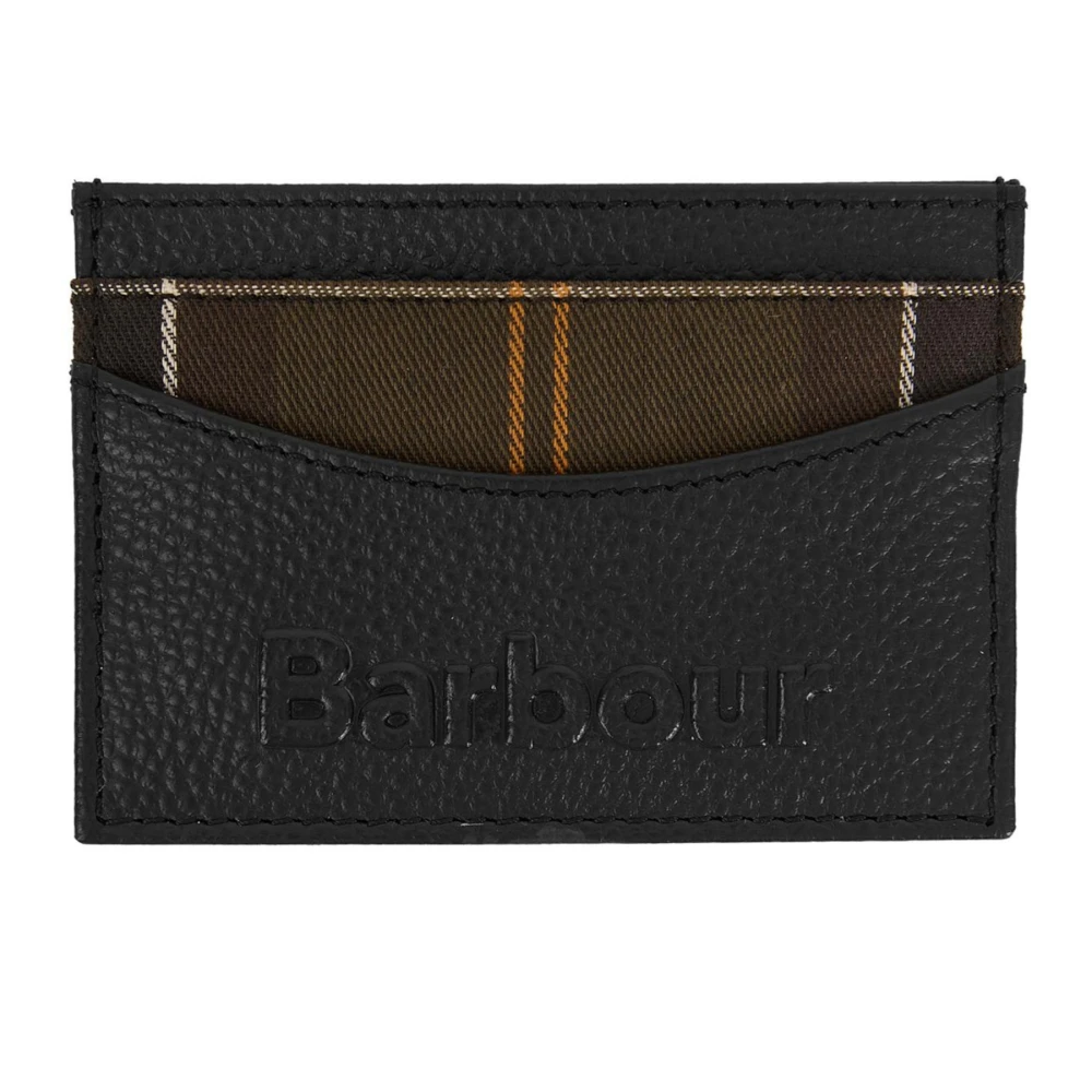 Barbour Zwarte Portemonnees voor Mannen Black Heren
