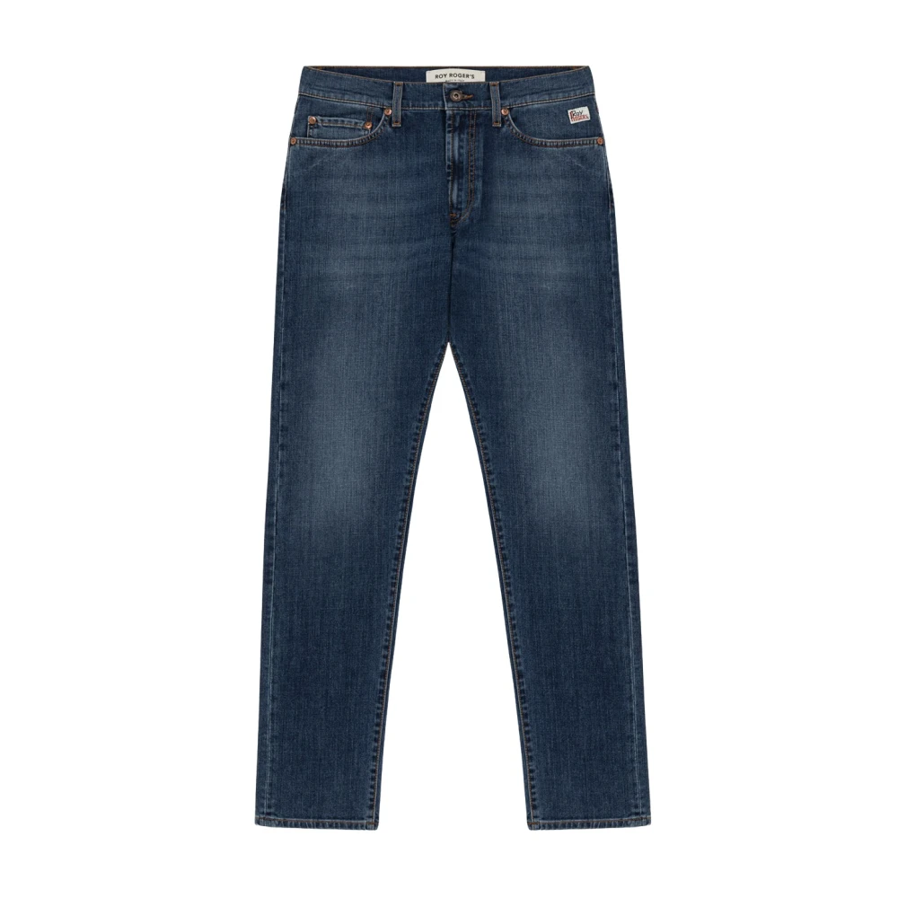 Roy Roger's Men's Blue Slim Fit Jeans, W32, Dark Wash Slim Fit Denim Jeans