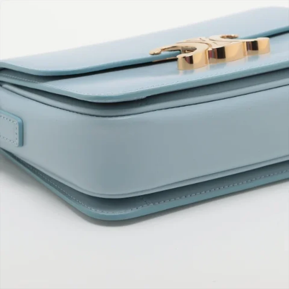 Celine Vintage Pre-owned Leather celine-bags Blue Dames