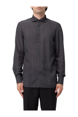 logo-print-dress-shirt