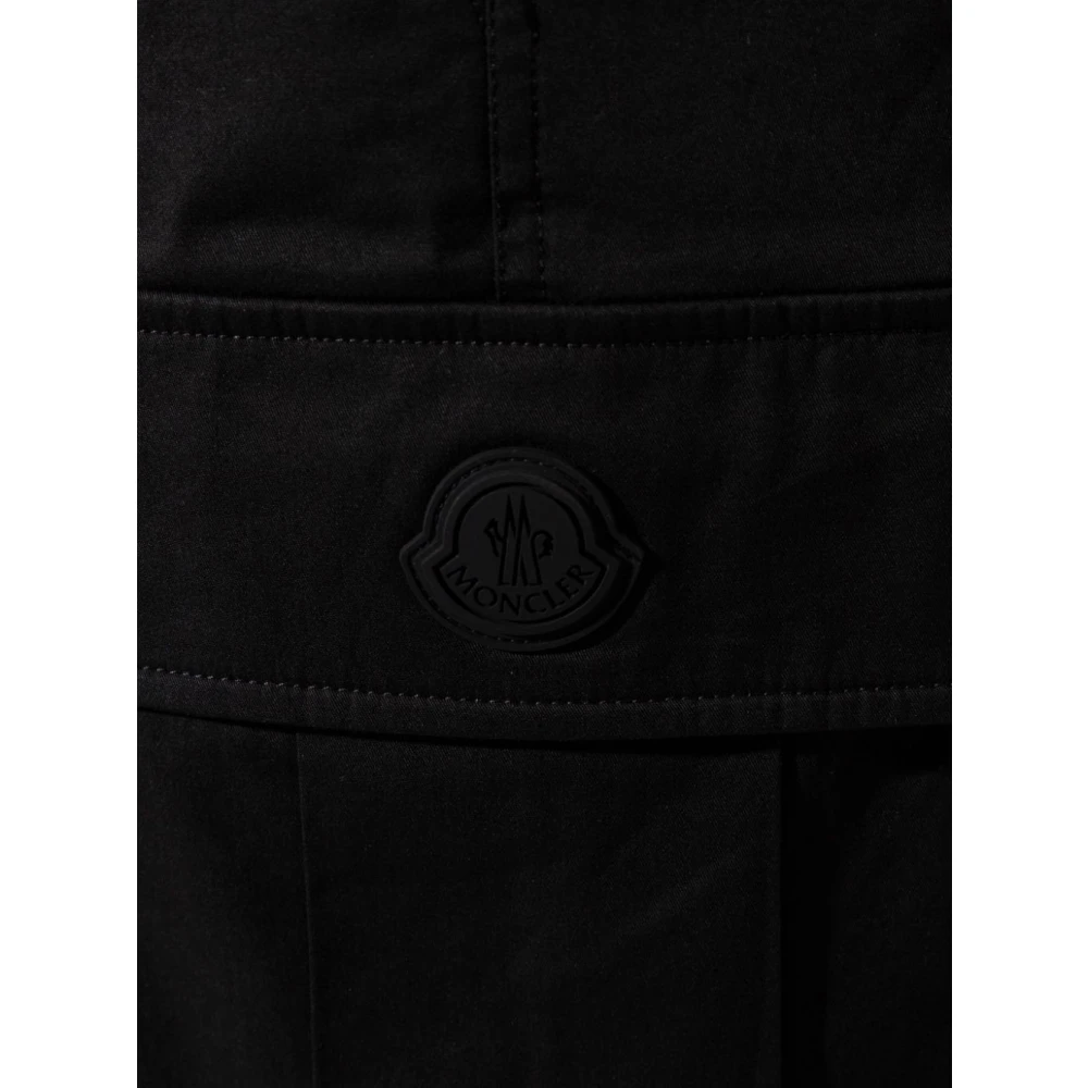 Moncler Zwarte Cargo Broek Black Heren