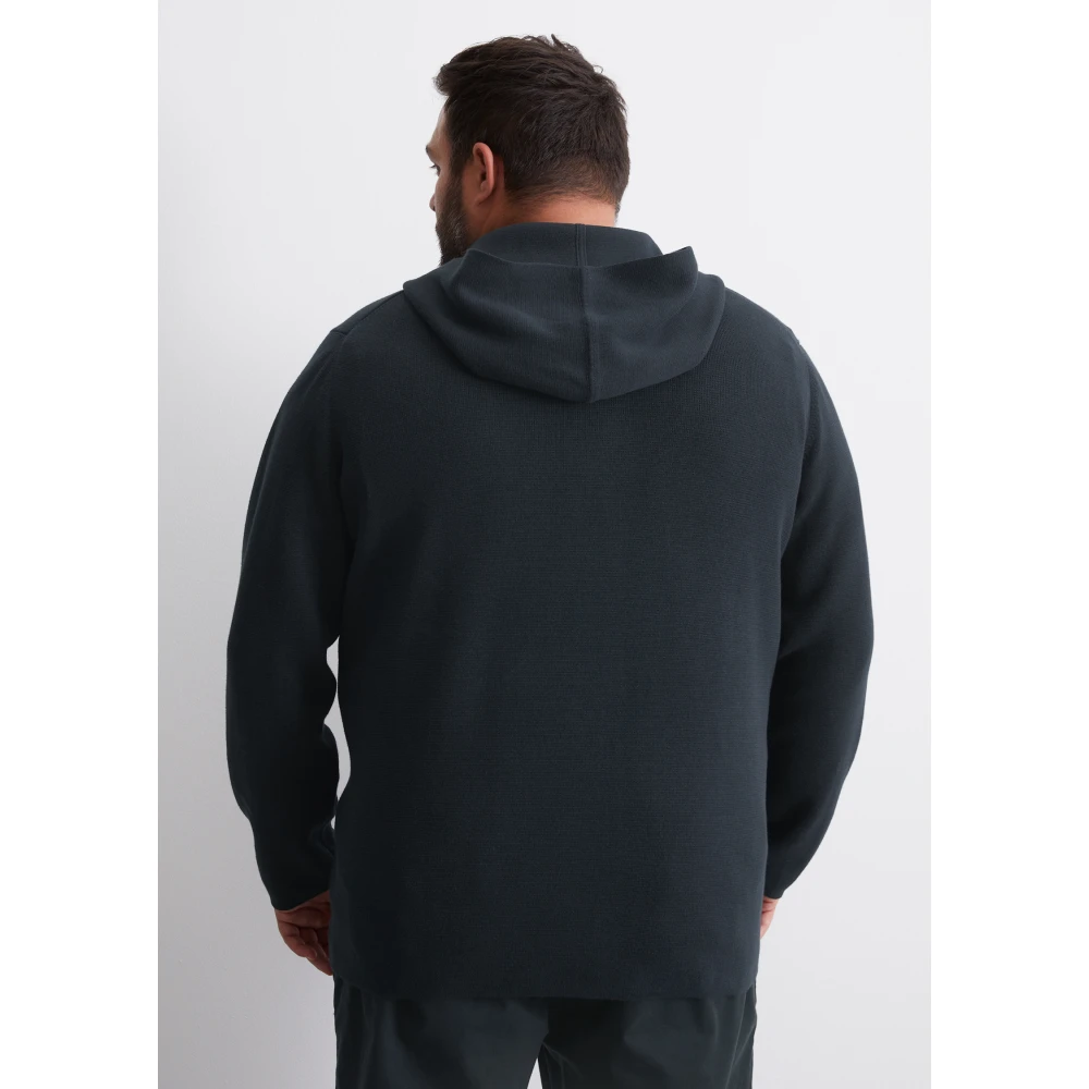 Marc O'Polo Capuchonvest met rits Blue Heren