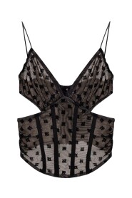 Top con monogramma