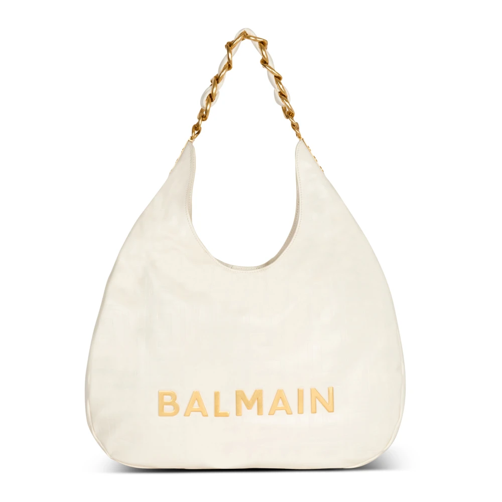 Balmain 1945 Soft Hobo Tas White Dames