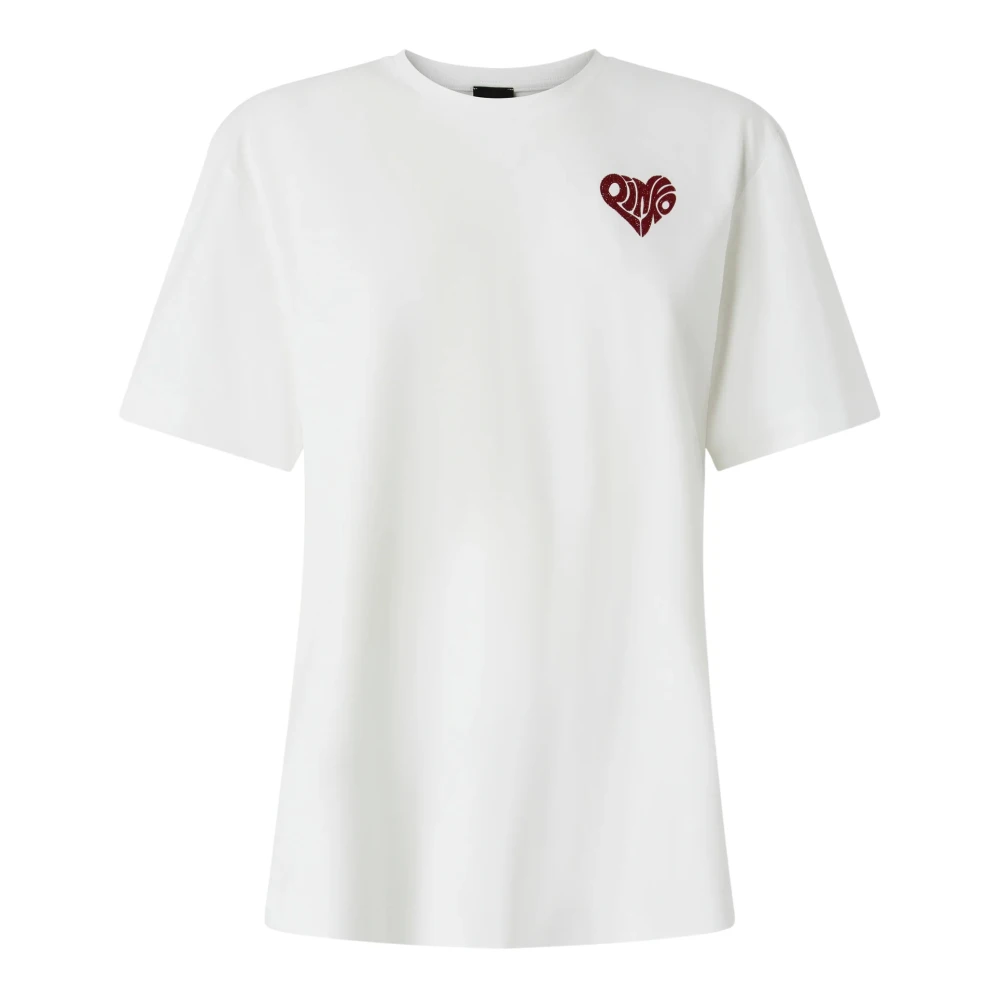 Pinko Women's White T-Shirts, M, Strepitoso T-Shirt