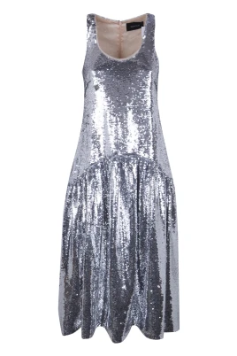 Tapered Back Flounce Dress