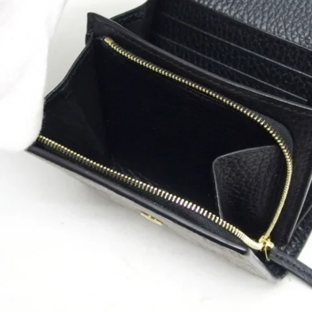 Gucci Vintage Pre-owned Leather wallets Beige Dames