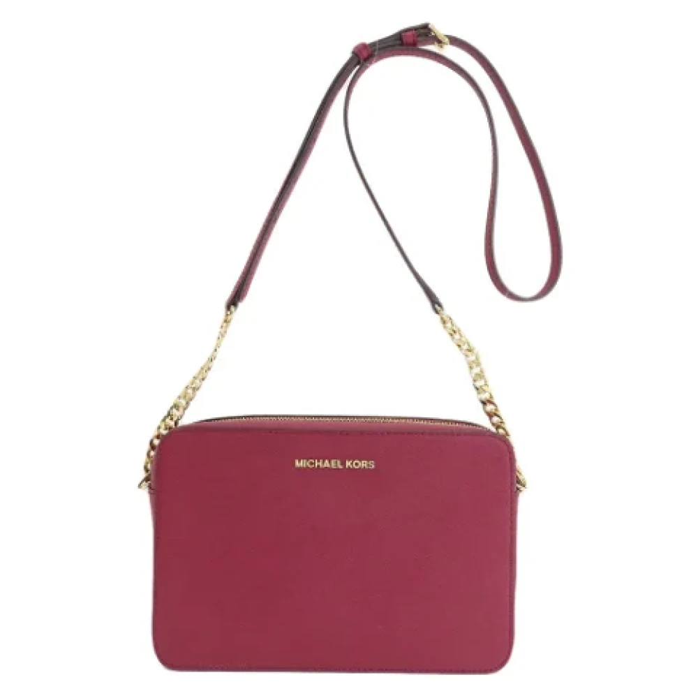 Michael Kors Pre-owned Leather shoulder-bags Red Dames