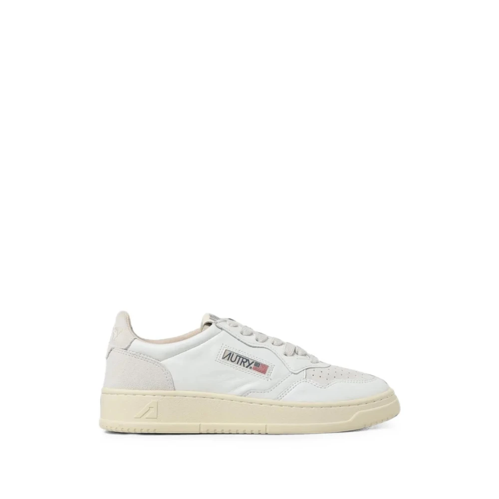 Autry Beige Sneakers, Female, 6 Uk, Medalist Low