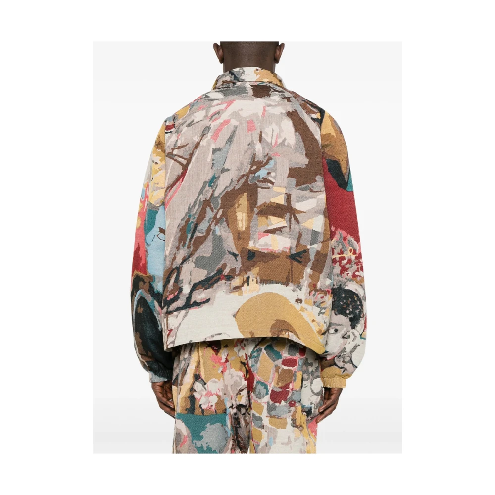 KidSuper Studios Beige Klassieke Kraag Kinderkleding Multicolor Heren