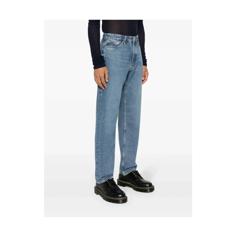 Samsøe Blauwe Denim Whisker Jeans Blue Heren
