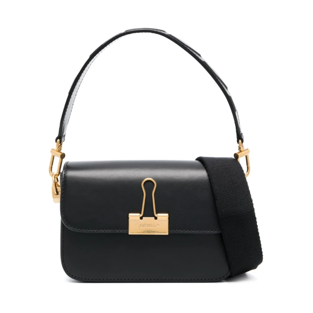 Off White Women's Black Binder Shoulder Bag - Shoulder Bags - One Size - Bags