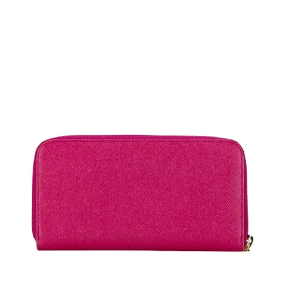 Bvlgari Vintage Pre-owned Leather wallets Pink Dames