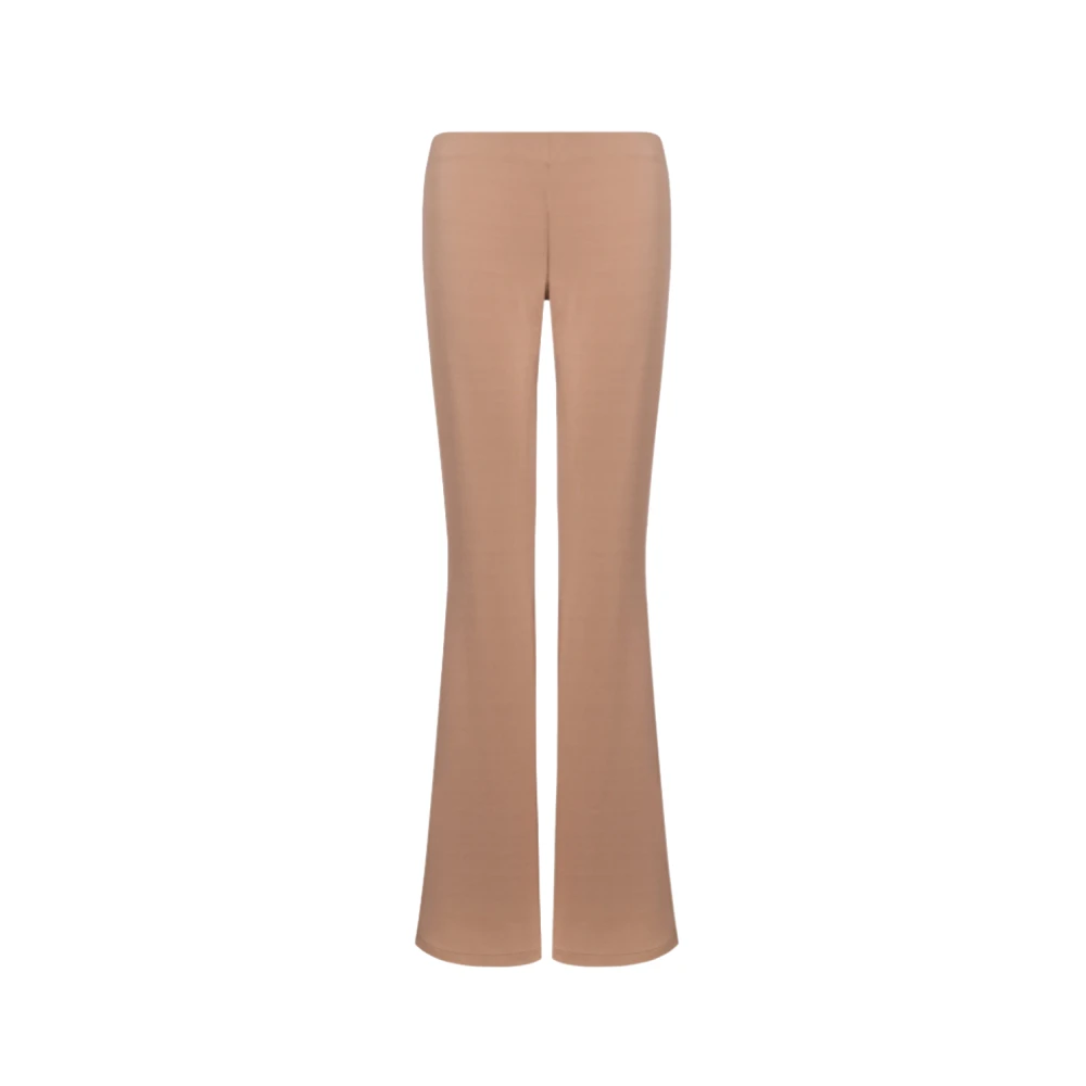 Dondup Women's Brown Wide Trousers - Wide Trousers - L - Trousers