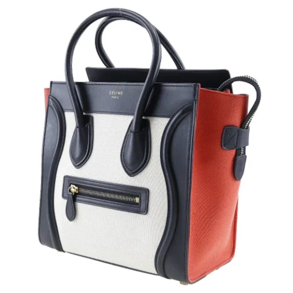 Celine Vintage Pre-owned Leather handbags Black Dames