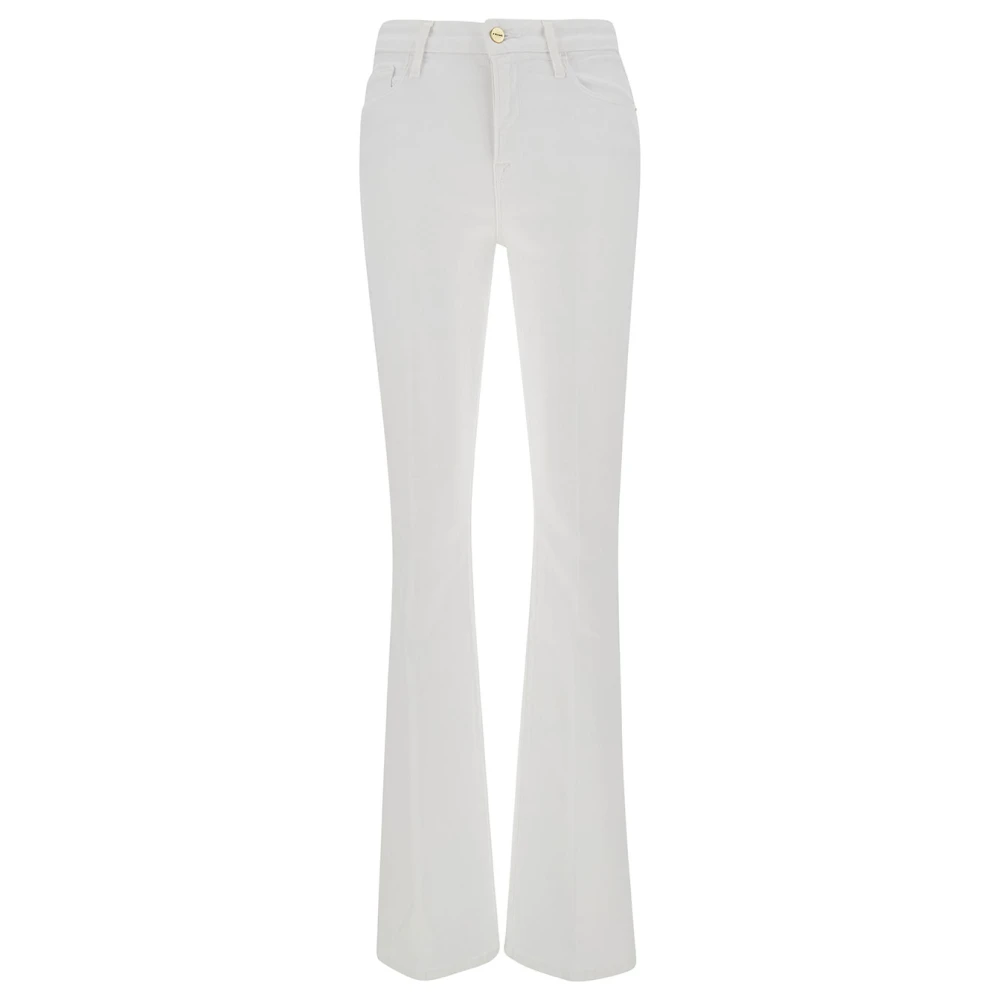 Frame Witte Mini Boot Jeans White Dames