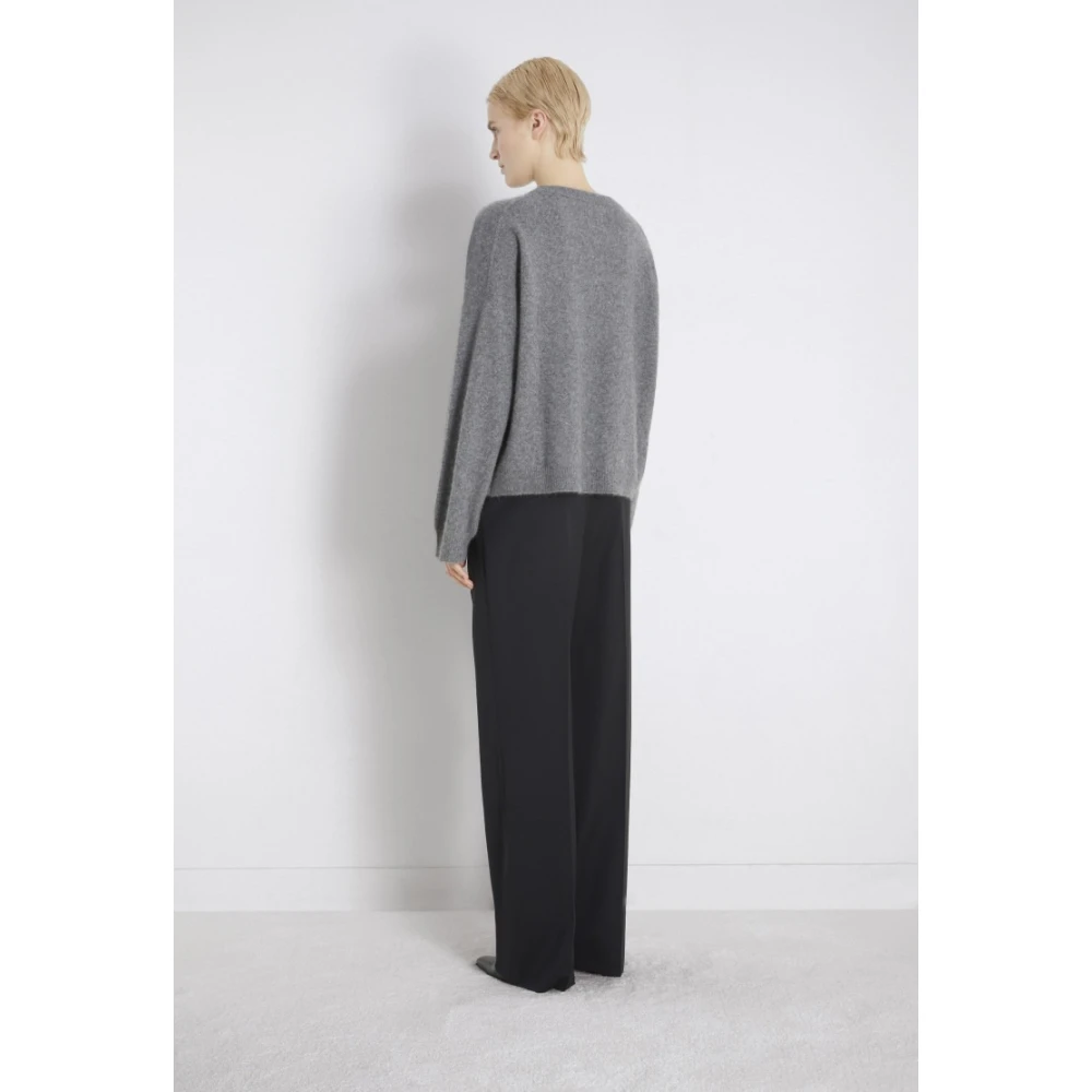 Loulou Studio Houtskool Cashmere Ropo Sweater Gray Dames