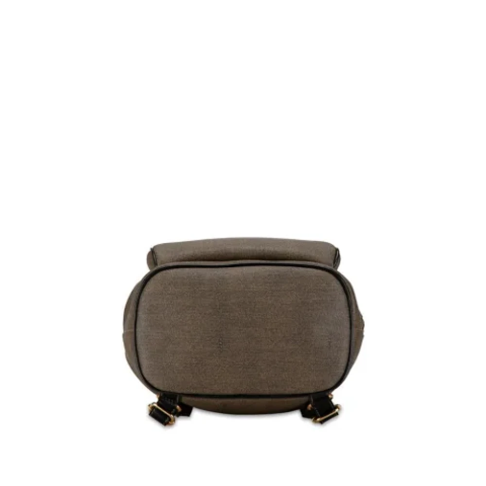 Fendi Vintage Pre-owned Canvas backpacks Gray Dames