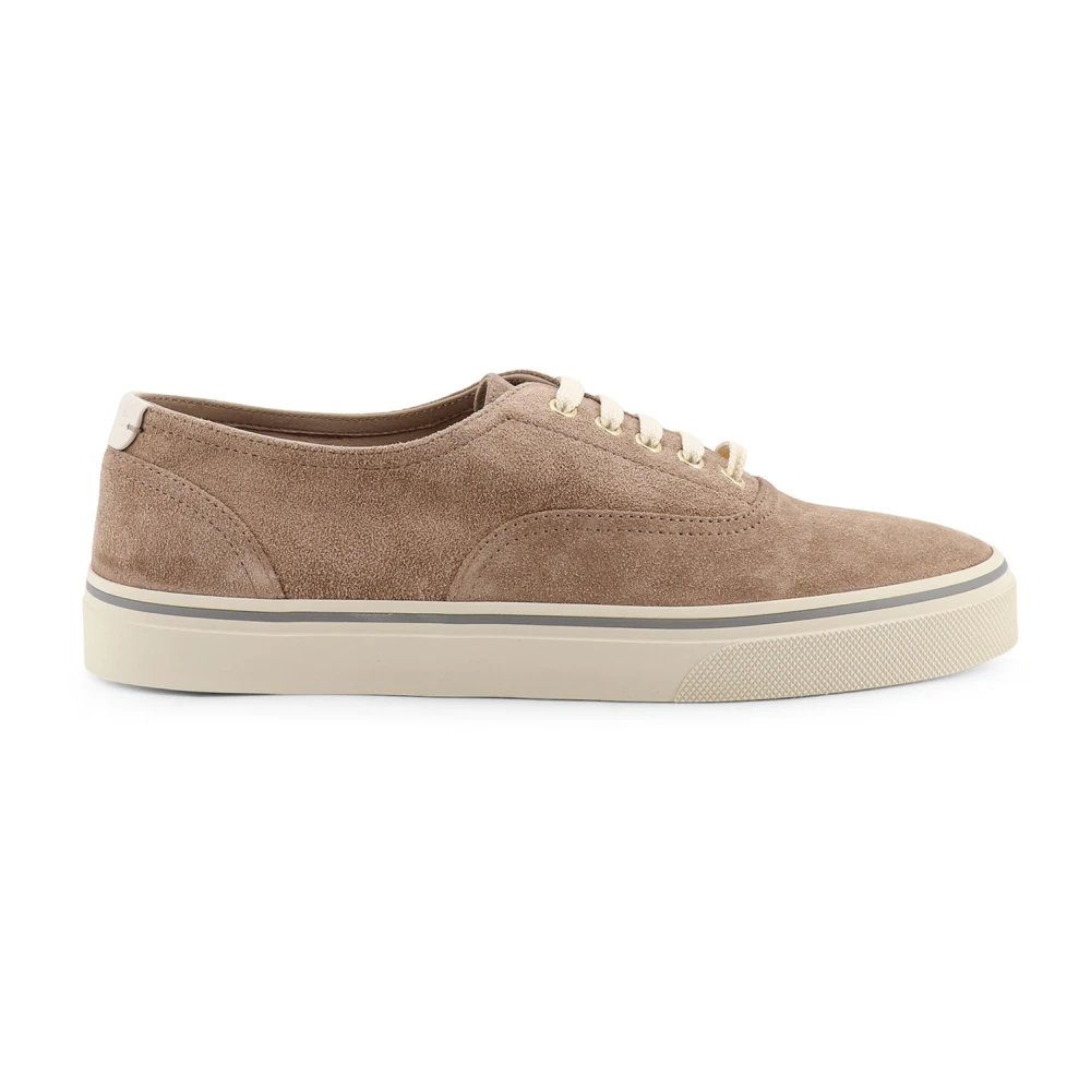 Brunello Cucinelli Suede Low-Top Sneakers Heren Schoenen Bruin
