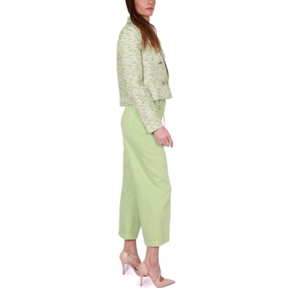 Liu Jo Korte Tweed Blazer Groen Green Dames