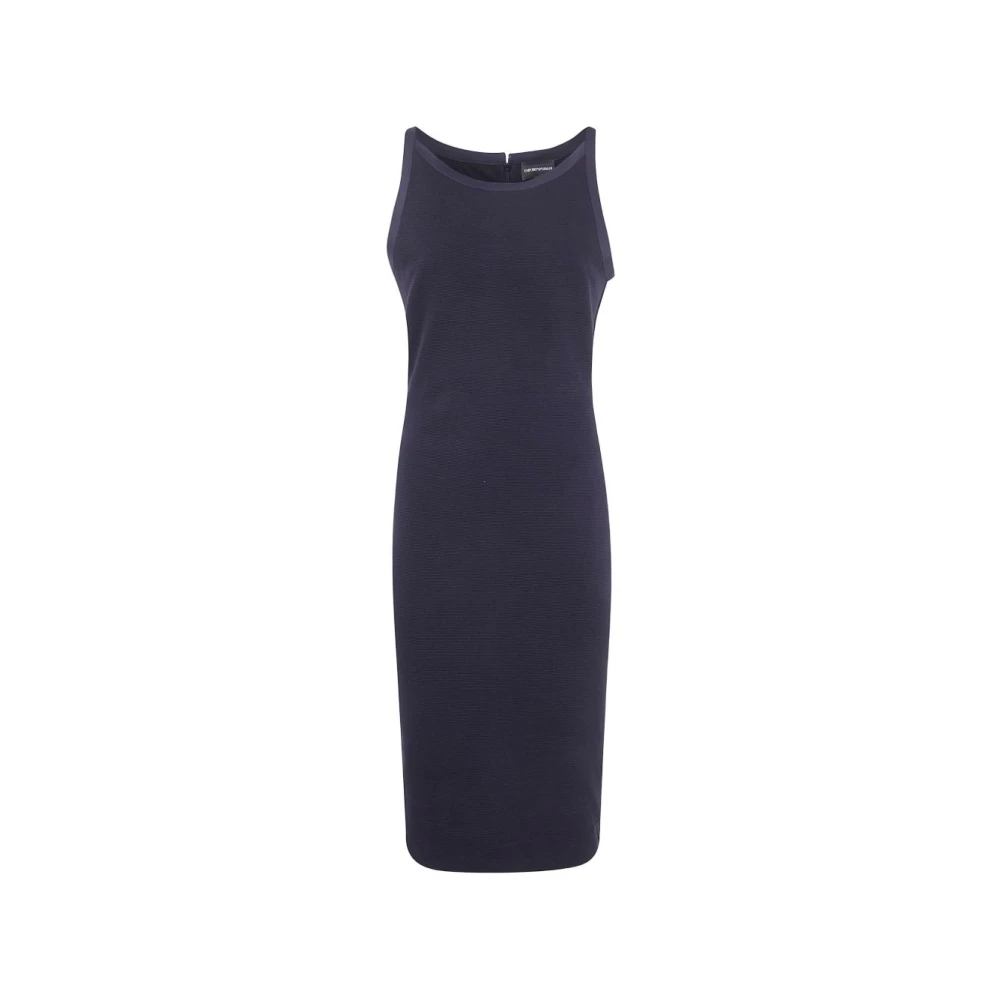 Emporio Armani Women's Black Sheath Dress In Jersey Ottoman - Midi Dresses - 2XS - Dresses