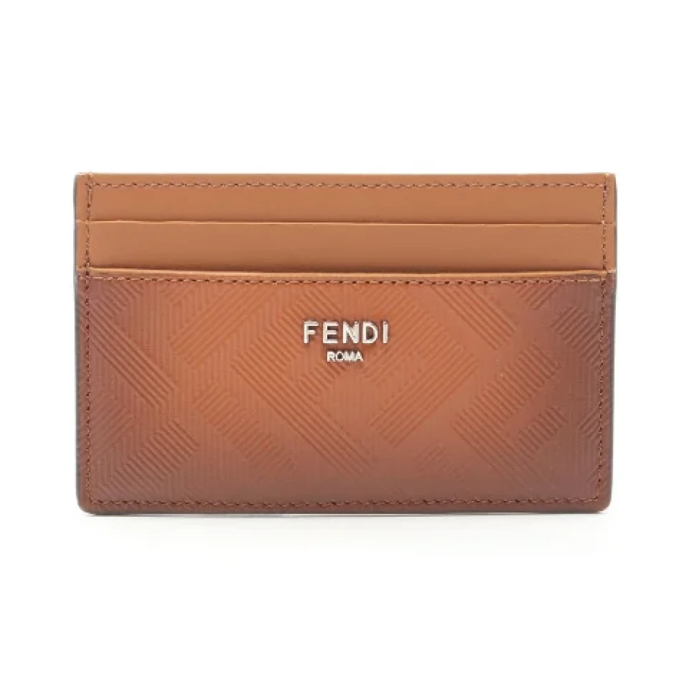 Fendi Vintage Pre-owned Leather wallets Brown Dames