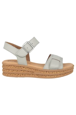 Grön Läder Dam Sandal