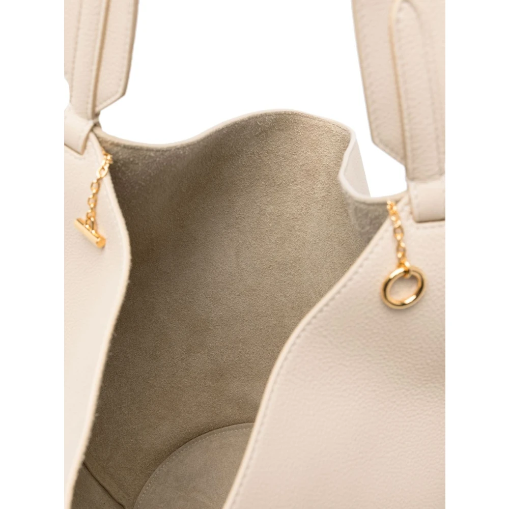 Khaite Beige Leren Schoudertas Beige Dames