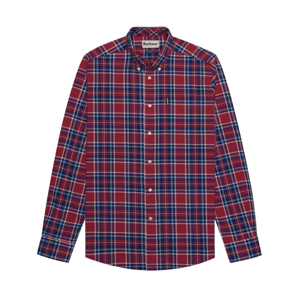 Barbour Highland Check Tailored Shirt Rood Multicolor Heren