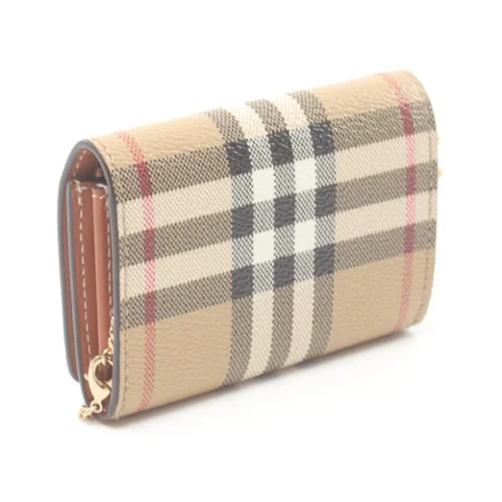 Burberry Vintage Pre-owned Canvas wallets Beige Dames
