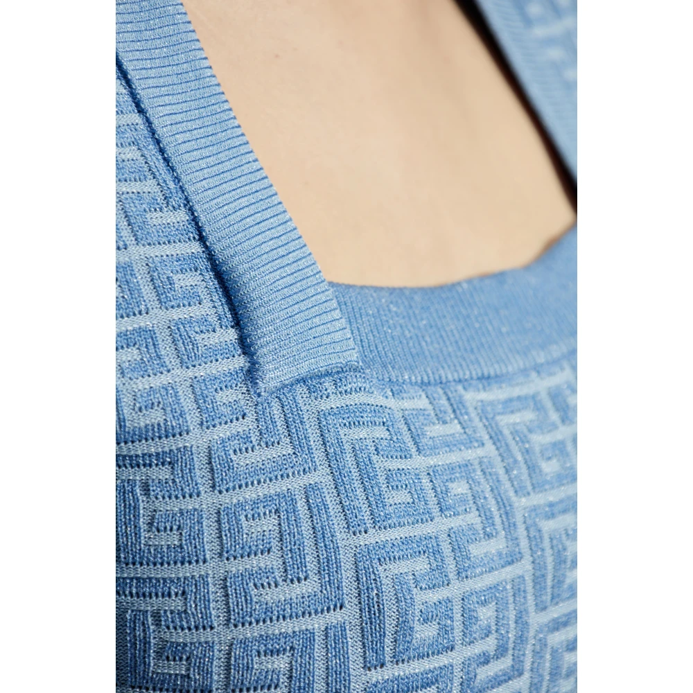 Balmain Aansluitende jurk Blue Dames