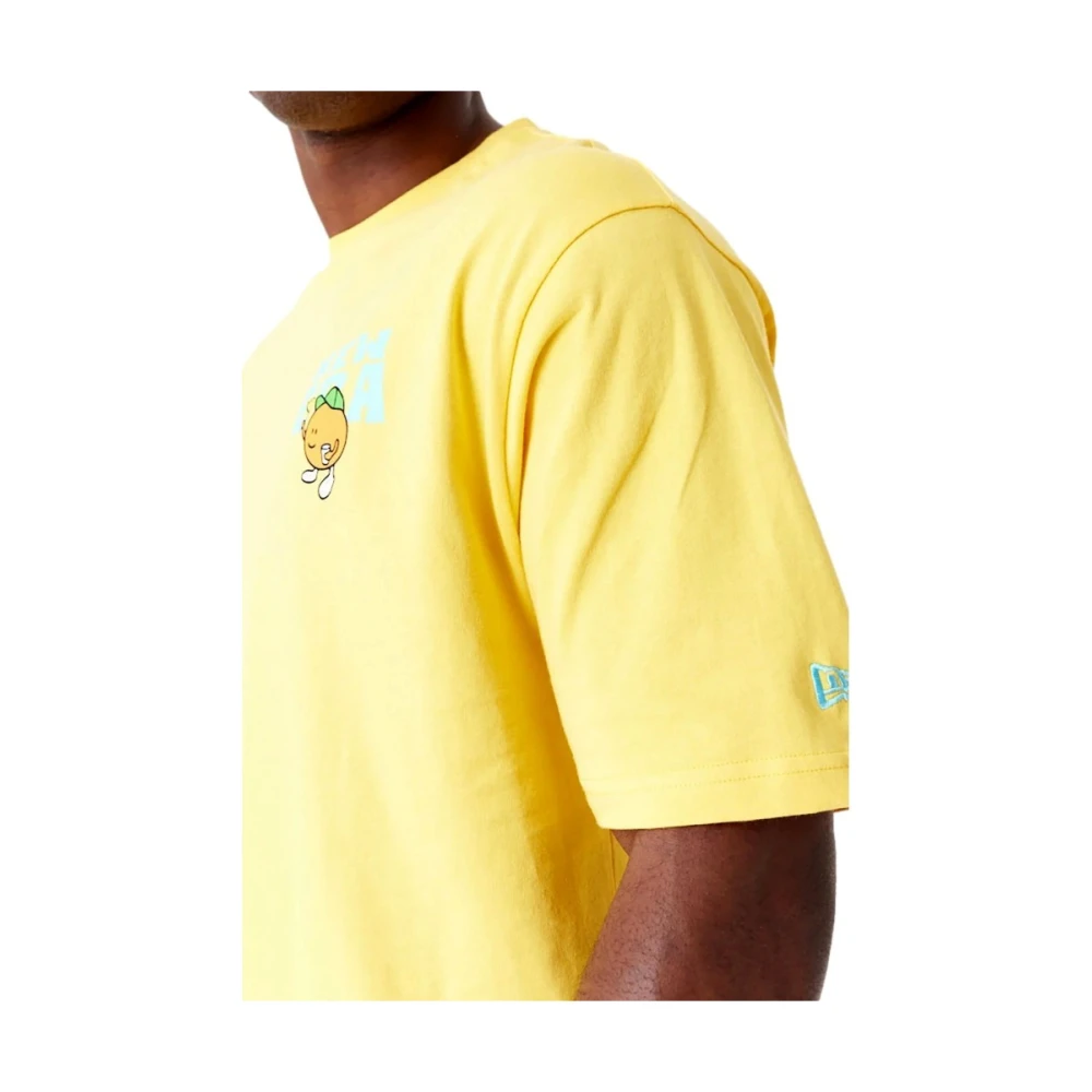 new era Gele Fruit Grafisch T-shirt Yellow Heren