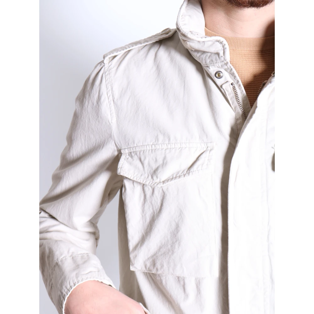 Aspesi Minifield Cot Ice Jacket Beige Heren