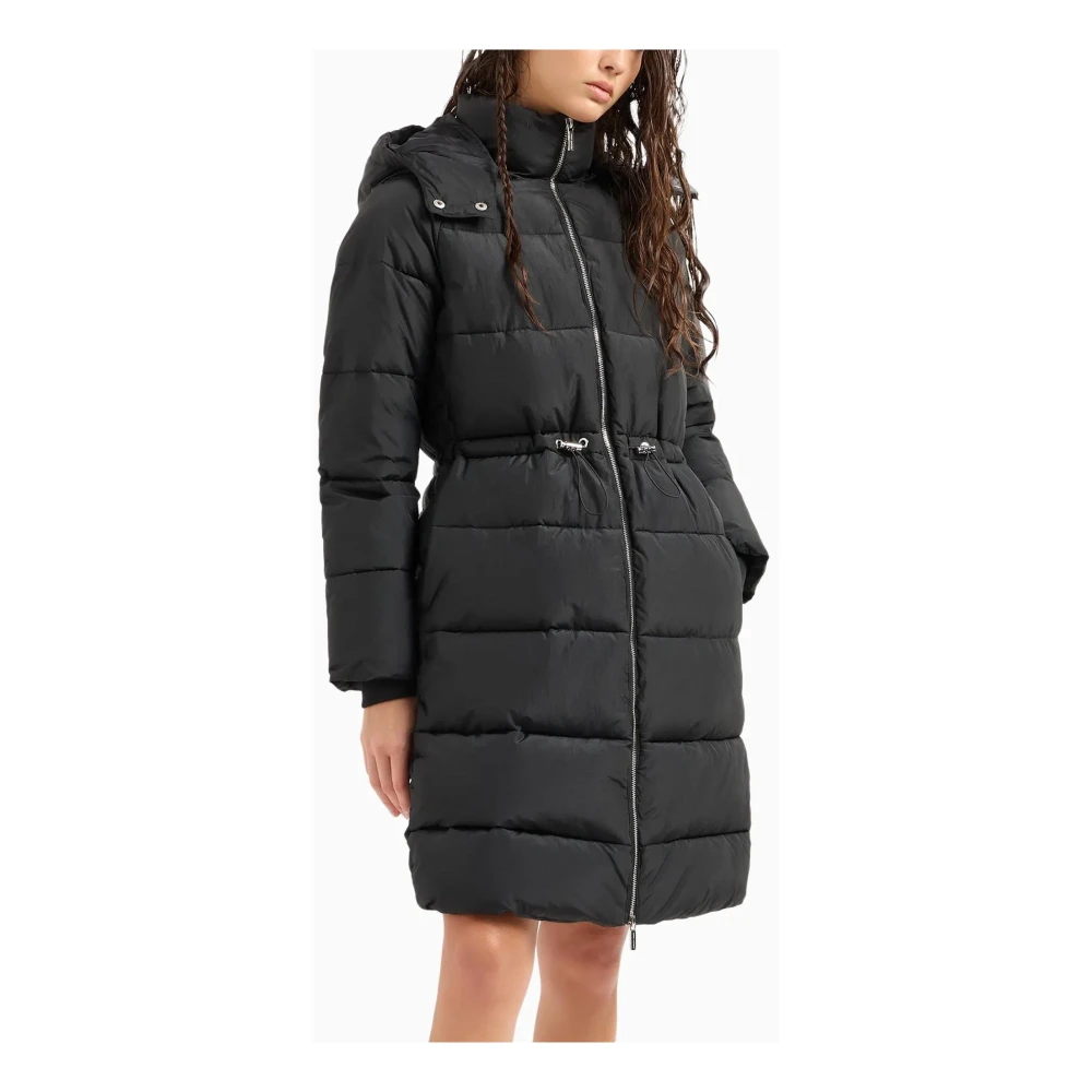 Armani Exchange Lange Capuchon Parka Black Dames