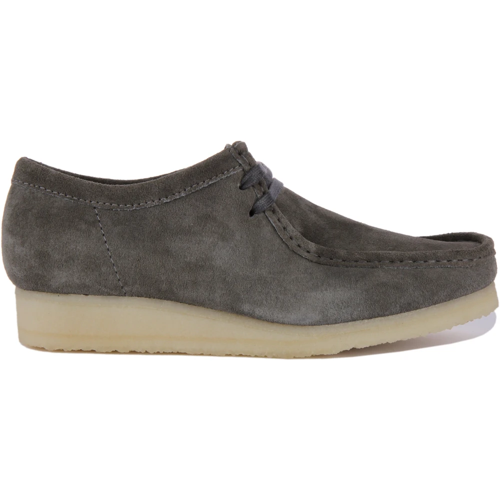 Clarks Men's Gray Wallabee Lace-Up Shoes