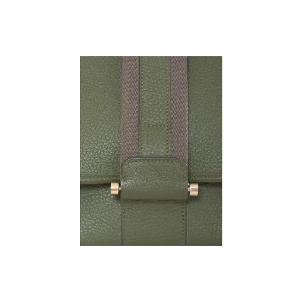 Hermès Vintage Pre-owned Leather shoulder-bags Green Dames