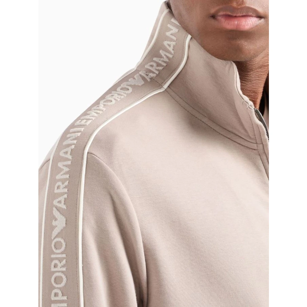 Emporio Armani Dove Grey Sweaters Stijlvolle Collectie Gray Heren