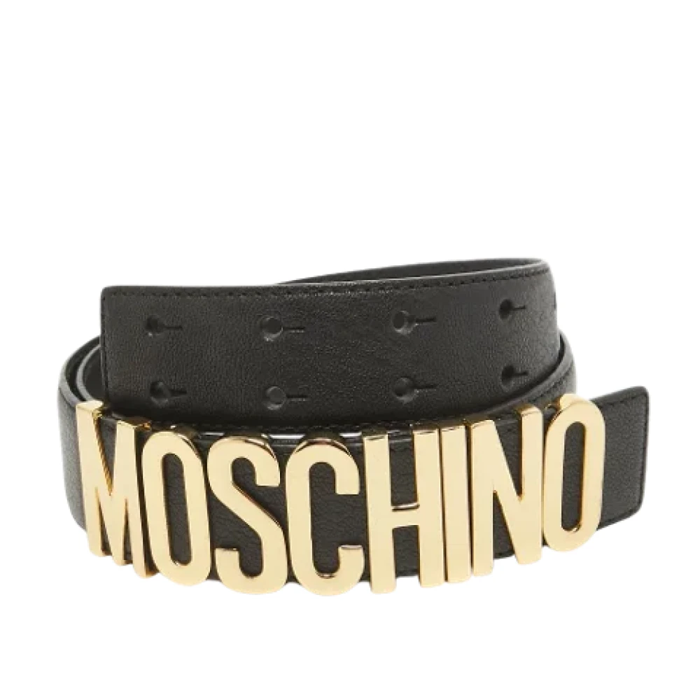 Moschino Pre-Owned Pre-owned Leather belts Black Dames