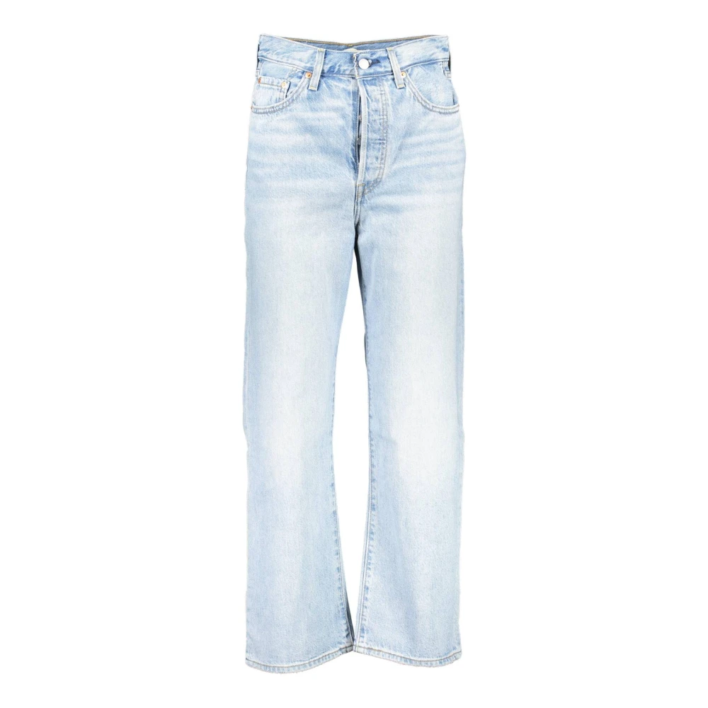 Levi's Faded Straight Leg Jeans Blue Dames