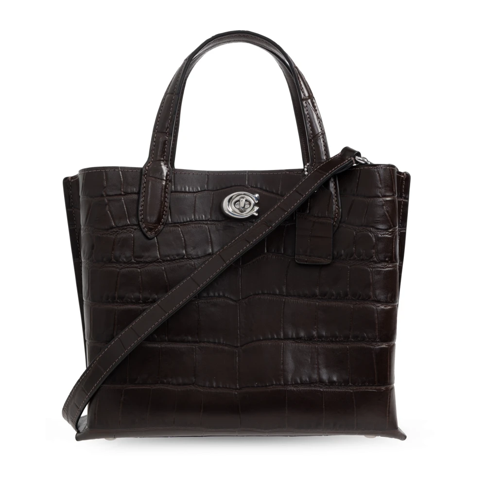 Coach Totes & shoppers Embossed Croc Willow Tote 24 in bruin