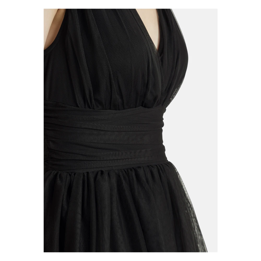 Nicowa Gerimpelde Jurk Balino Black Dames