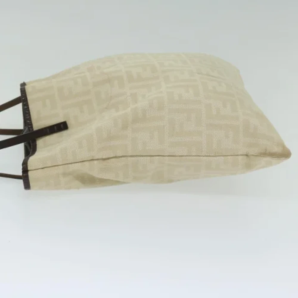 Fendi Vintage Pre-owned Canvas fendi-bags Beige Dames