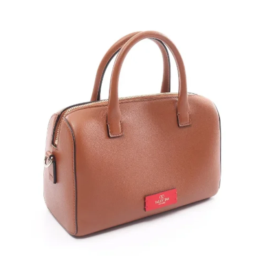 Valentino Vintage Pre-owned Leather handbags Brown Dames