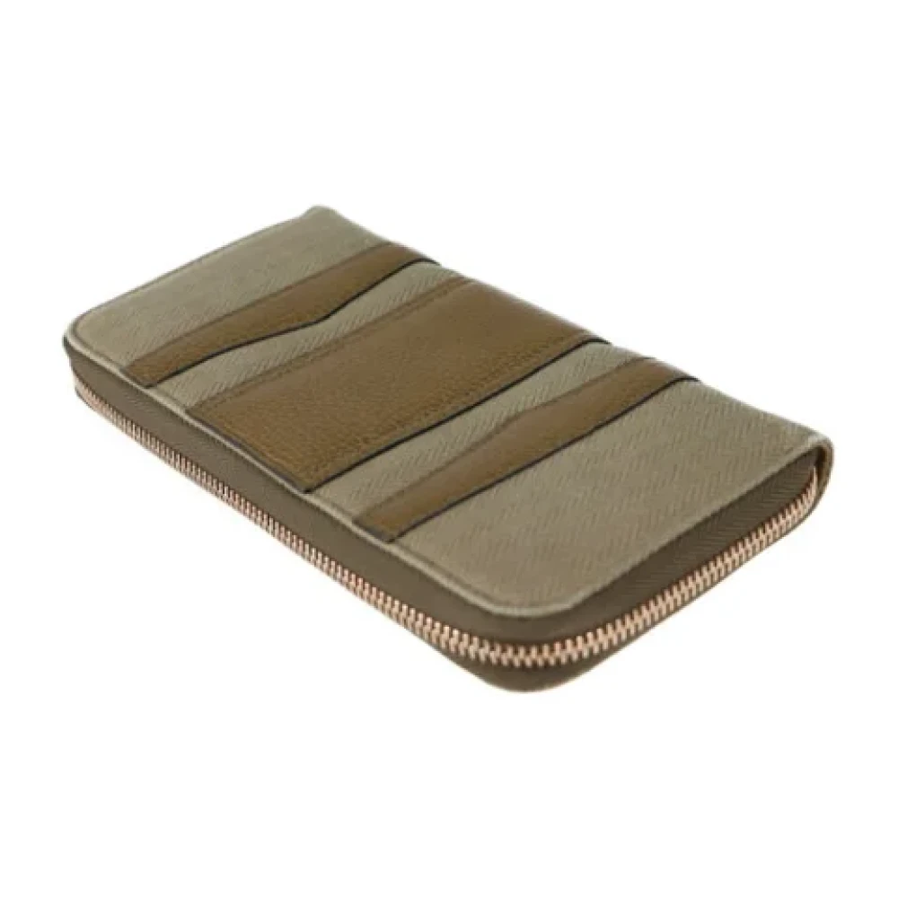Bvlgari Vintage Pre-owned Leather wallets Green Dames