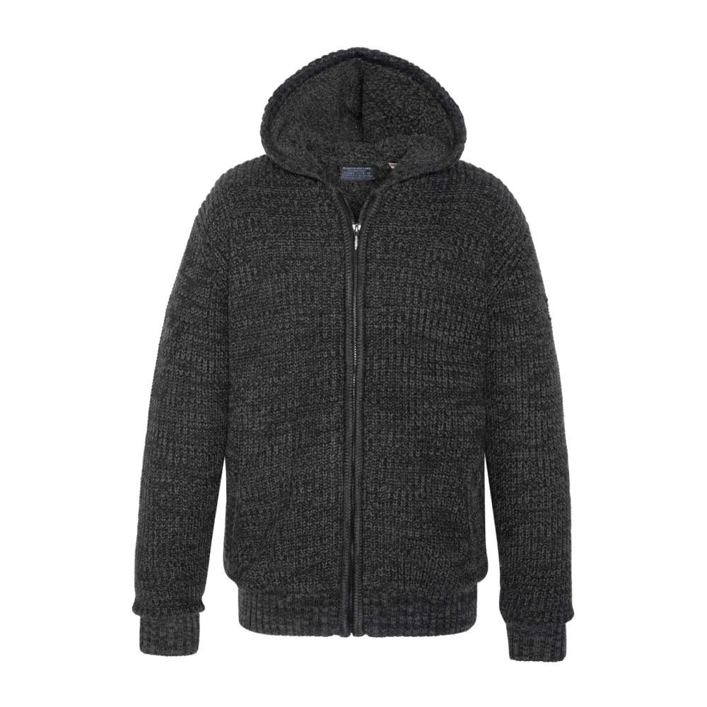 Schott NYC Hoodie Fleece Interieur Gray Heren