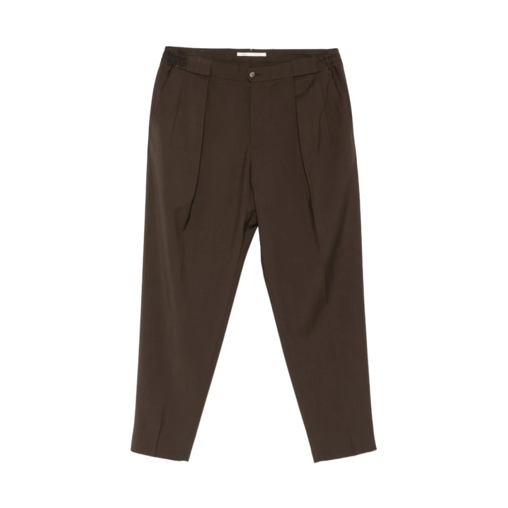 Briglia Mannelijk Bruin Broeken Heren, 3XL, Katoen, Portobellos Pantalon Met Plooien Aan De Voorkant
