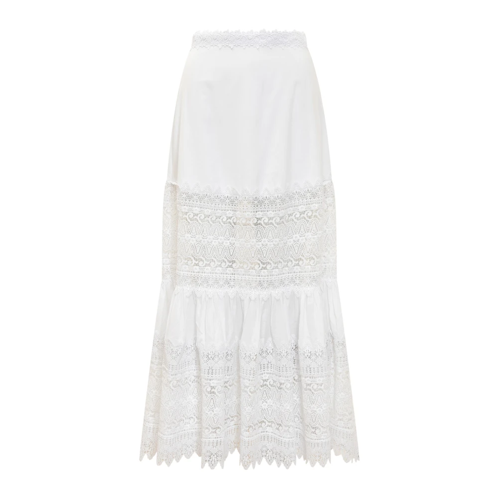 Charo Ruiz Ibiza Viola Lange Rok White Dames