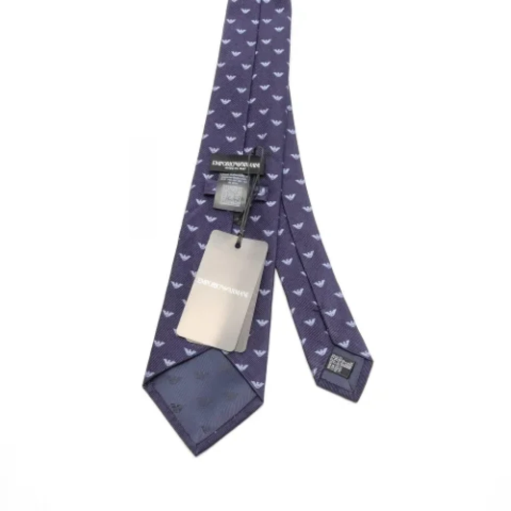 Armani Pre-owned Silk home-office Blue Heren